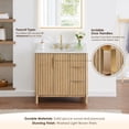 thumbnail image 4 of Sierra 36" Wood Vanity in Washed Light Brown Engineered Stone Top with Mirror, 4 of 15