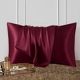 thumbnail image 5 of RKSTN Faux Silk Sateen Pillowcase Simulated Silk Pillowcasepillowcase Solid Color Reversible Sateen Solid Color Pillowcase Sleep Pillowcase room decor, 5 of 5