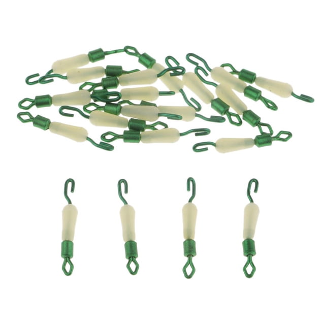 koolsoo 20 Pcs Connecteurs de Ligne de Pêche à Changement Rapide Clips Pivotants Roulants