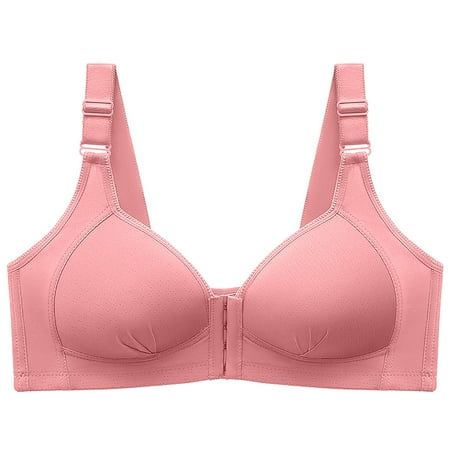 

Dadaria Bras for Women No Underwire Women Bra Wire Free Underwear OnePiece Bra Everyday Underwear Bras Pink XXL Women