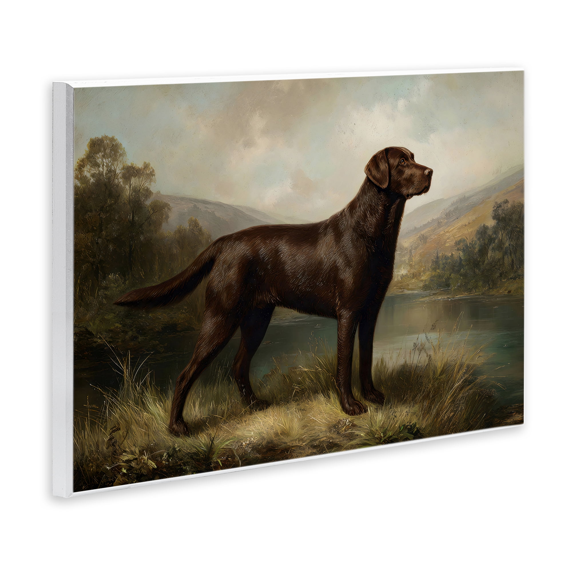 Stupell Industries On Alert Hunting Dog Wall Plaque Art, design by Petal Prints Design