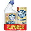 Bar Keepers Friend Toilet Bowl Cleaner 24 oz & Powdered Cleanser 21 oz