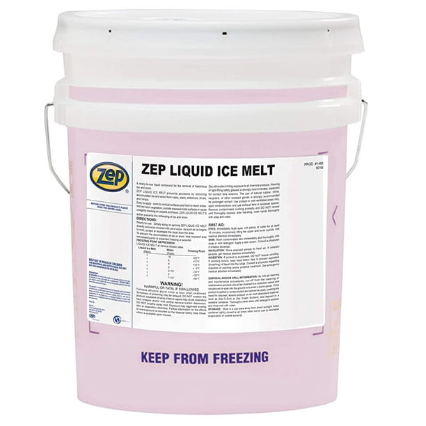 Zep Liquid Ice Melt 5 Gallon 149535(1 Pail) Commercial Strength, Melts