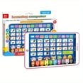 thumbnail image 1 of QJUHUNG Youngsters‘ Interactive Learning Companion Tablet - Educational Toy with Alphabet  Numbers  Text  Music  and Games - Pink/Green Color Options  Battery-Free Design for Endless Fun, 1 of 7