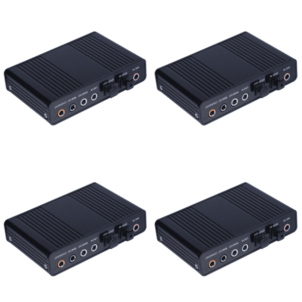 Tarjeta Audio Óptico Externo USB 5.1 6 Canales para PC Portátil ()