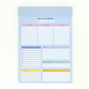 Pen+Gear Undated Daily Planner Pad, 60 Sheets, Multi-Color, 5.8" x 8.3"