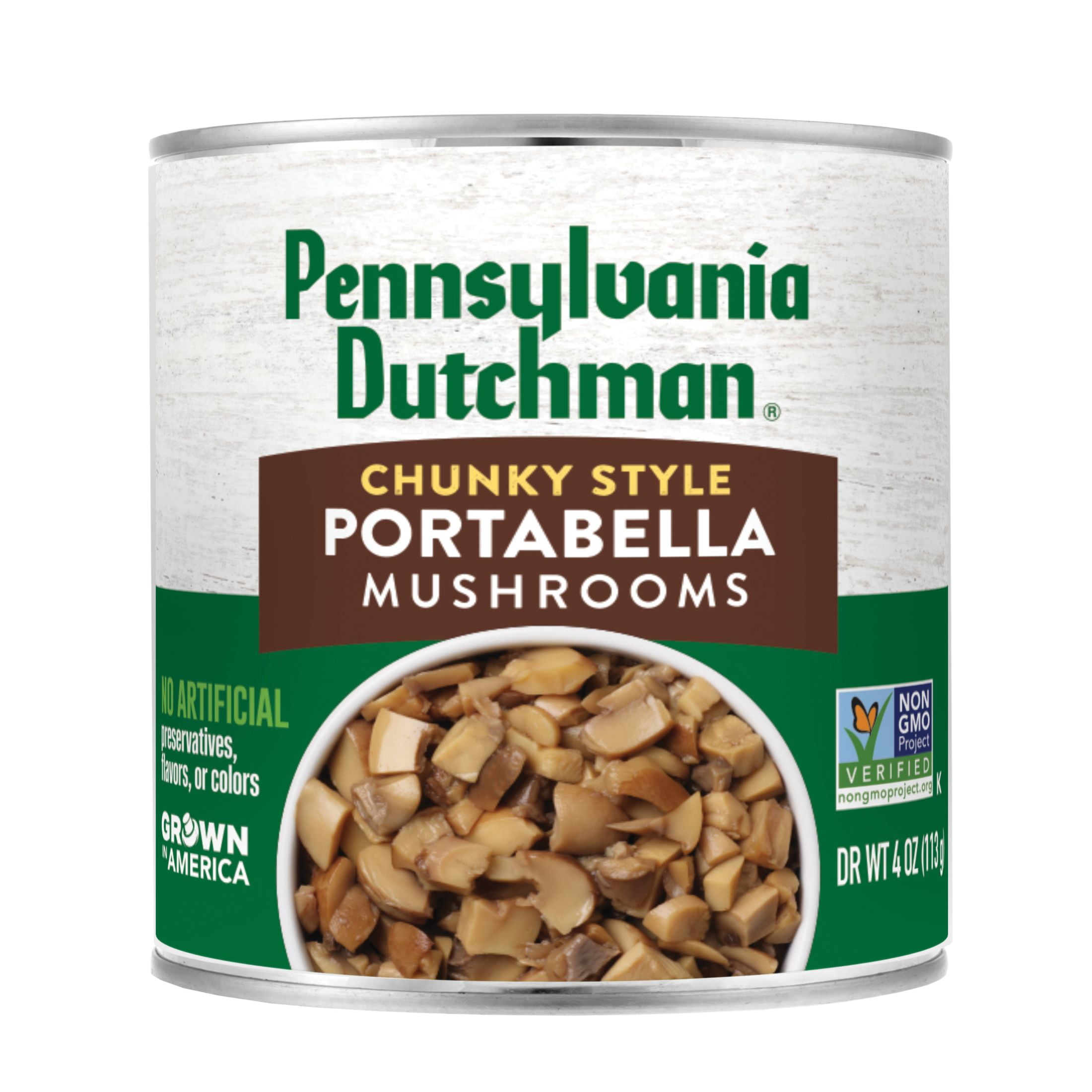 (7 pack) Pennsylvania Dutchman Chunky Style Portabella Mushrooms, 4oz Can