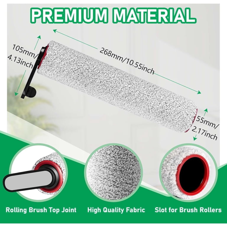 2 Brosses Rouleau + 2 Filtres HEPA Pour Dreame H15 Pro H12 Pro FlexReach Mova M10 X4 Pro