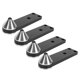 thumbnail image 1 of Pies De Aislamiento De Altavoz, 4 Piezas Pies De Altavoz De Pie Ajustables A Prueba De Golpes Que Evitan El Deslizamiento Para Subwoofer, 1 of 7