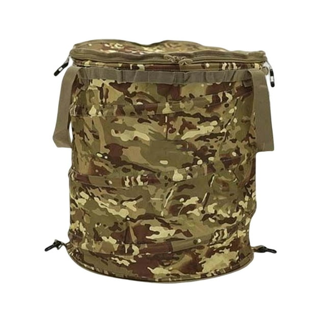 Bolsa de basura de jardín plegada Basura Malezas portátiles Manijas Almacenamiento Flores Contenedor de basura Contenedor basura para viajar, Medio Multi Gloria Bolsas de basura plegables