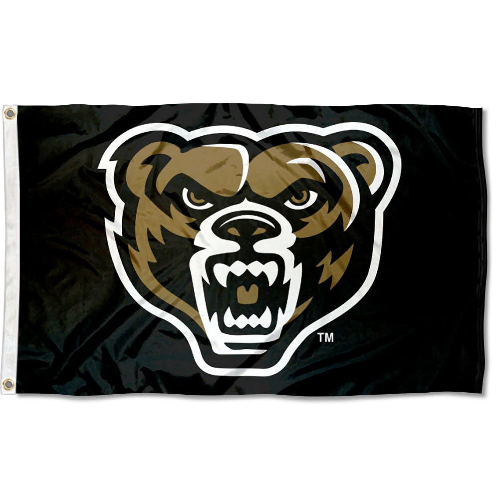 Oakland University Golden Grizzlies 3 x 5 feet Flag 