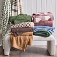 thumbnail image 7 of Better Homes & Gardens Brown Tile Cozy Knit Hi Lo 50x72' Throw, 7 of 7