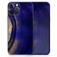 thumbnail image 5 of DesignSkinz Vivid Agate Vein Slice Blue V2 Full-Body Skin Decal Wrap Cover for iPhone 14 Pro, 5 of 9