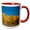 Red/White, variant on 3drose, Utah, Scenic Byway Torrey to Boulder in Fall Color, 11oz Two-tone Yellow Mug