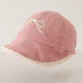 thumbnail image 5 of Favoffer Kids' Wool Baseball Hat Bow-Decorated Thickened Boys Girls Fall Winter Cotton Lamb Warm Hat 1-5Y, 5 of 6