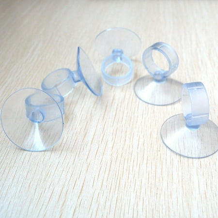 OUNONA 20Pcs Transparent Fixed Suckers with Strong Adsorption for Aquarium and Glass Surfaces