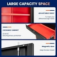 thumbnail image 4 of 71-Inch Tall Locking Metal Garage Storage Cabinet with Adjustable Shelves and Drawer, 4 of 5