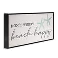 thumbnail image 5 of Stupell Industries Don't Worry Beach Happy Sandy Starfish Sign,30 x 13, Design by Daphne Polselli, 5 of 5