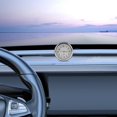 thumbnail image 2 of Car Clocks For Dashboard Stick On | Mini Hygrometer For Car With Adhesive | Adhesive Small Vent Clocks Watch With Luminous Feature For Home Vehicles Trucks RVs Boats,White Clock, 2 of 9
