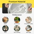thumbnail image 2 of Germany Multifunctional Stainless Steel Basin - Thickened Version 3 Pack Multi Functional Stainless Steel Shredding & Drainage Chopping Basin with Grater (11"), 2 of 7