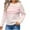 Pink, variant on Womens Sweaters Long Sleeve Casual Stripe Pullover Tops Sweaters Fashion Clothes Black M