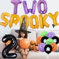 thumbnail image 4 of Two Spooky Birthday Decorations, Halloween 2nd Birthday Decorations for Kids - Halloween Pumpkin Ghost Spider Balloons, Two Spooky Foil Balloons, Halloween Birthday Decorations for 2 Year Old, 4 of 6