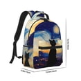 thumbnail image 2 of Salouo Cat Under Starry Skies Print Laptop Backpack 16.5'' Daypack Carry On Backpack for Men Women Outdoor Bag Laptop Sleeve and Dual for Weekender/Business/Hiking-One Size, 2 of 6