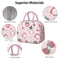 thumbnail image 4 of Lunch Bag Lunch Box for Women Reusable Insulated Lunch Bags,Water-Resistant Strawberry Pattern Cooler Lunch Tote Bag, Large Capacity for Work Travel Picnic, 4 of 6