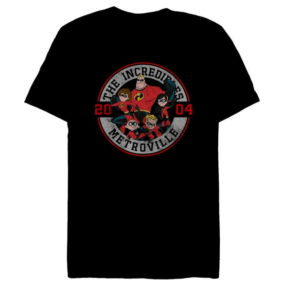 Men's The Incredibles Family Est. 2004  T-Shirt - Black - Small