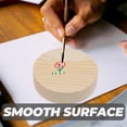 thumbnail image 3 of Greenadscape Beige Plastic Wood Slices for Decoration Unpainted Smooth Surface DIY Projects 8x2cm, 3 of 8