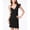 Black - black, variant on XOXO Womens Sleeveless Ruffled Mini One Shoulder Dress, Black, X-Small