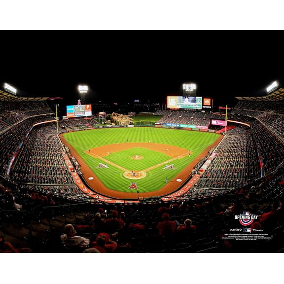 Los Angeles Angels Unsigned 2021 Opening Day Stadium Photograph
