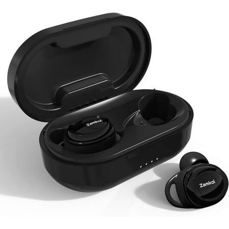 True Wireless Earbuds, Zamkol Bluetooth 5.0 Earbuds with Charging Case ...