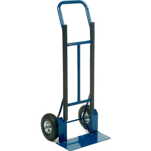 Global Industrial 241582 Strength Steel Hand Truck with Curved Handle, 600 lbs