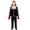 Black, variant on Vampire Cosplay, Vampire Cos, Vampire Outfits, Classic Vampire Lord Costume Set, Black Velvet Jacket Red Lined Cape Gold Trim Full Outfit, Gothic Vampire Cosplay Suit for Halloween Party, Black L