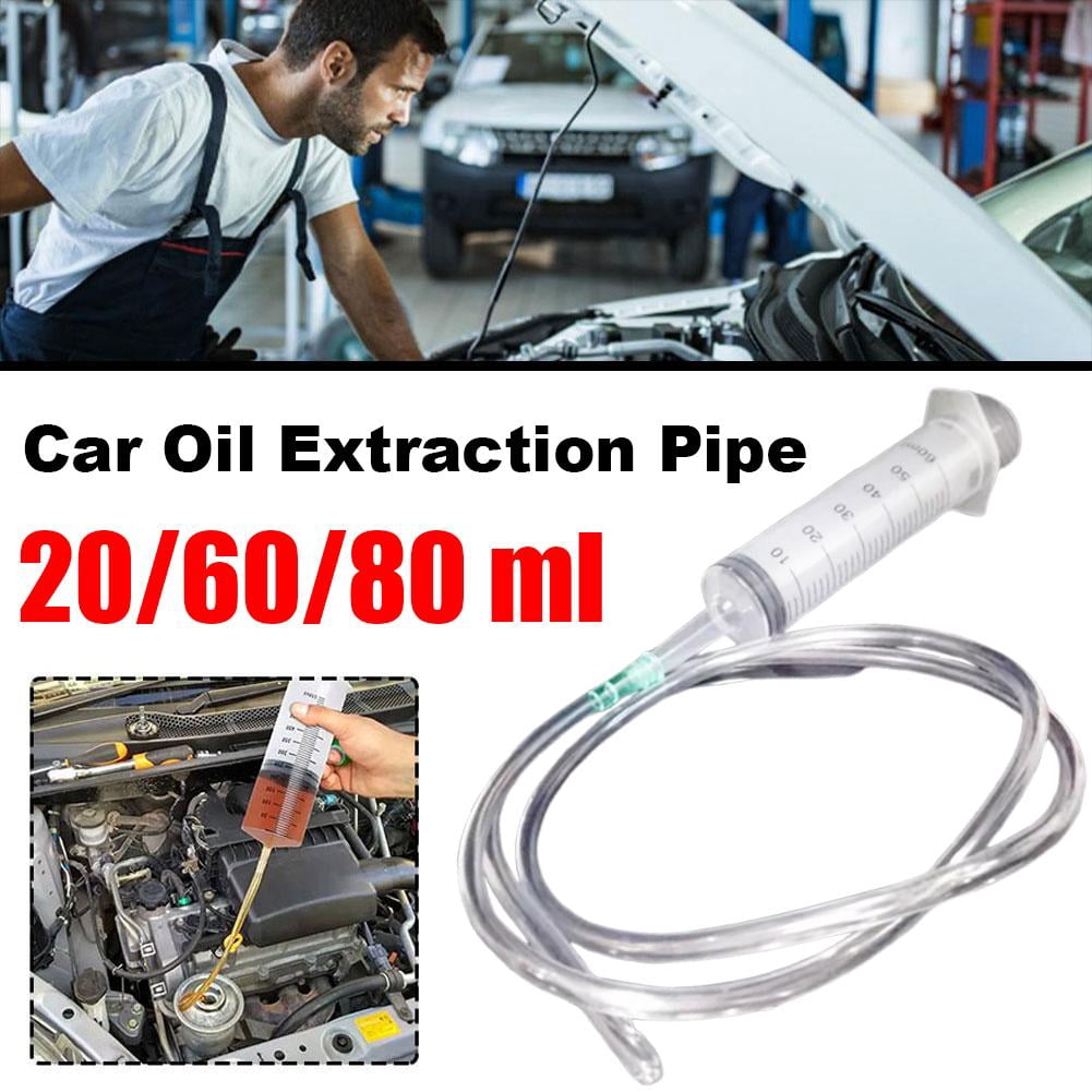 80ml Plastic Syringe with Tubing, Indutrial Syringes Handy Long Hose Fluid Suction Injector