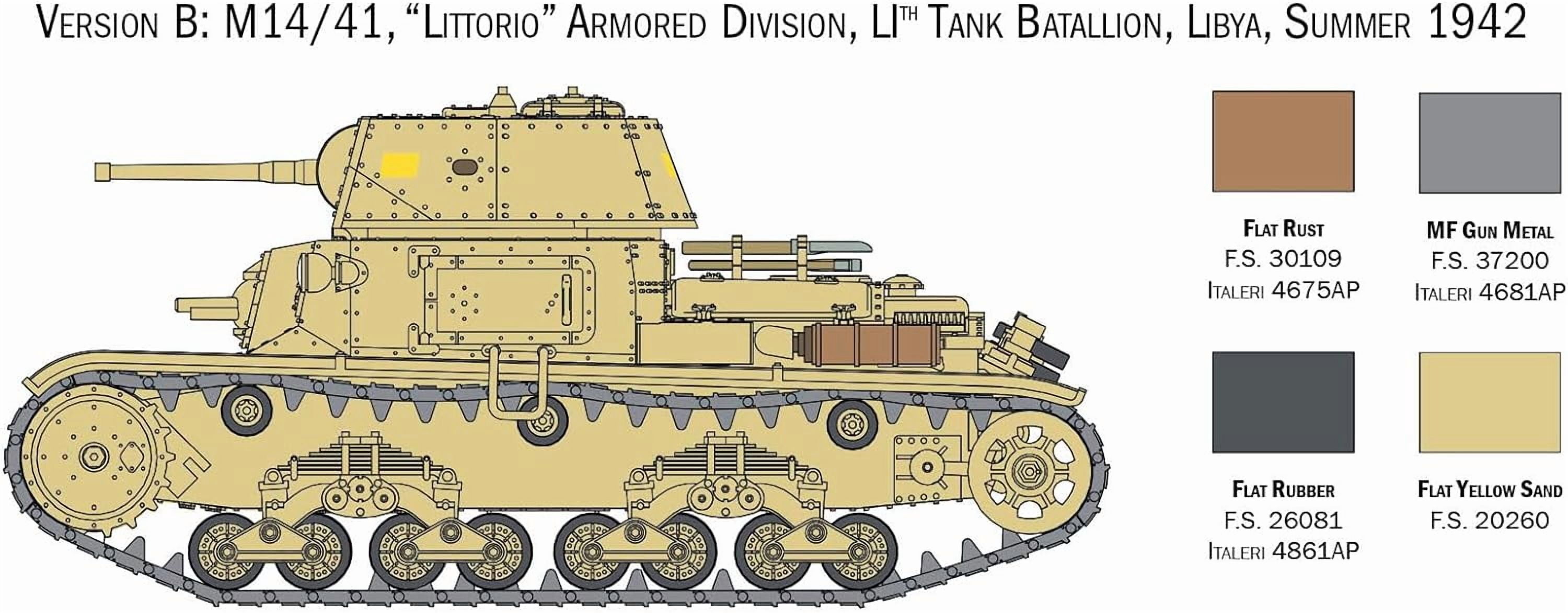 Italeri 25768 1:56 Italian Tanks & Semoventi Model Building Kit, Standing Model Building, Craft
