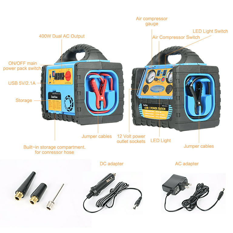 Jump Starter 6 in 1 - Rechargeable, Shop Today. Get it Tomorrow!