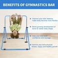 thumbnail image 6 of Aukfa Expandable Gymnastic Bars,Adjustable Height Gymnastic Horizontal Bars for Kids, Folding Training Bars,Blue, 6 of 8