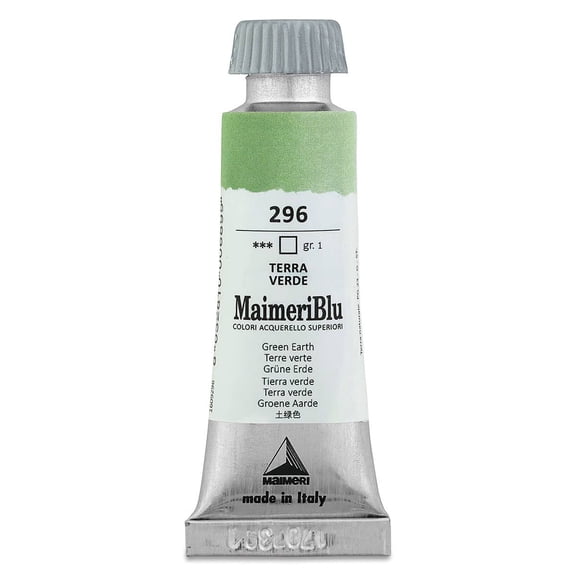 Maimeri Blu Artist Watercolor - Green Earth, 12 ml Tube