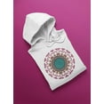 thumbnail image 3 of Pink Mandala Hoodie Women -Image by Shutterstock, Female Large, 3 of 4