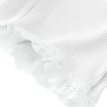 thumbnail image 6 of Yufatyle White Girls Shorts Lace Trim Butterfly Cotton Short Playing Shorts Under Dress and Skirt Soft Undershorts, 6 of 7