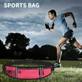 thumbnail image 5 of Hiroekza Running Belt for Women & Men - Sports Waist Pack with Zipper for Phone, Keys & Essentials - Adjustable Waterproof Fanny Pack for Running, Hiking, Cycling - Reflective Strip for Safety Pink, 5 of 9