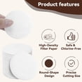 thumbnail image 3 of Coffee Filters Compatible with OXO Cold Brew Maker, 500 Pcs White Round Filter Paper for 32 Ounce ＆ Compact Maker, 3 of 5