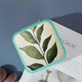 thumbnail image 4 of Creowell Green Plant White Modern Jewelry Box for Travel and Gifts Green, 4 of 5