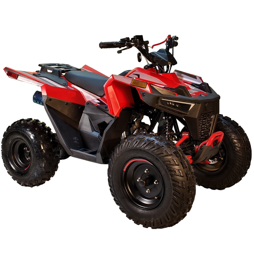 MotoTec 24V Kids Battery Powered ATV Four Wheeler V4 Red - Walmart.com