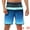 Dark Blue, variant on DARING DIVA Men's Summer Drawstring Color Block Beach Shorts 32 Light Gray