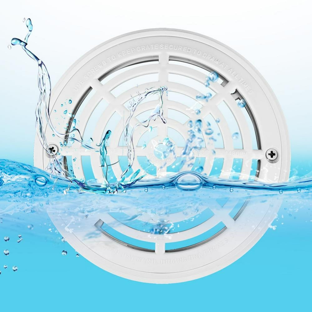 FAGINEY Plastic Pool Main Drain Cover with Screws Suit for Swimming