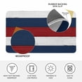 thumbnail image 3 of Red Navy Blue Stripe Door Mat Indoor Outdoor, Retro Farmhouse Striped Vintage Non Slip Welcome Mat with Rubber Backing, Absorbent Fabric Front Door Mats Entryway Rug for Home Patio Entrance 16"x24", 3 of 9