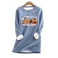 thumbnail image 1 of Chandail en Molleton Mode Décontractée pour Femmes Manches Longues Col Rond Blouses & Chemises Halloween Chandail en Molleton Col Rond en Solde, 1 of 3